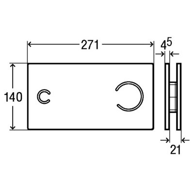 Viega Visign for More 100 płytka uruchamiająca przezroczysta miętowa 630836