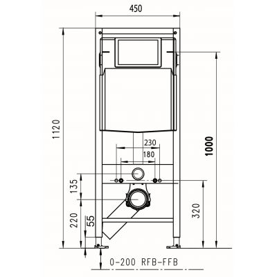 Werit JOMOTech stelaż podtynkowy do miski WC wiszącej 103-000000012