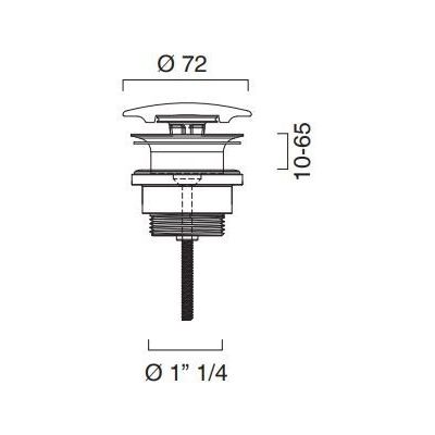 Catalano korek do umywalki biały mat 9050600021