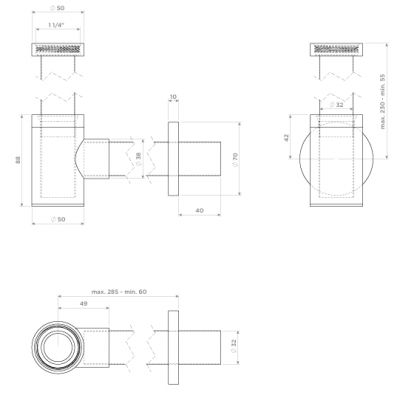 Clou InBe syfon do umywalki butelkowy chrom IB/06.53002