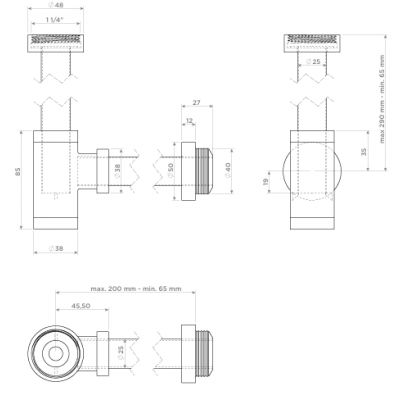 Clou Mini Suk syfon do umywalki butelkowy złoty szczotkowany CL/06.53011.82