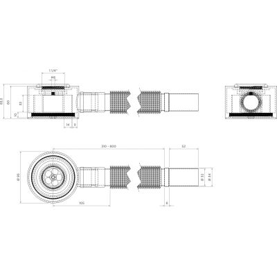 Clou syfon do umywalki rurowy chrom CL/06.53021