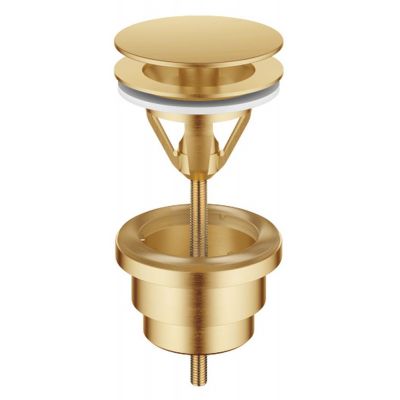 Dornbracht zestaw odpływowy z korkiem okrągły bez przelewu mosiądz szczotkowany 10126970-28