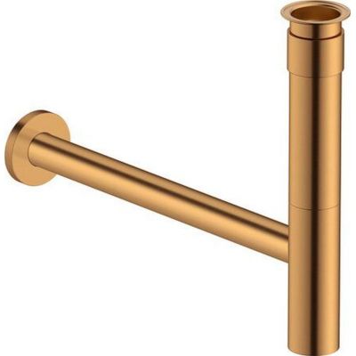 Duravit syfon do umywalki rurowy brąz szczotkowany 0050360400