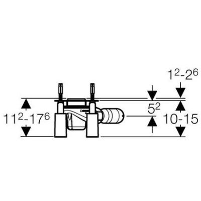 Zestaw odpływowy liniowy do natrysków standard typ M Geberit Uniflex 154.100.00.1