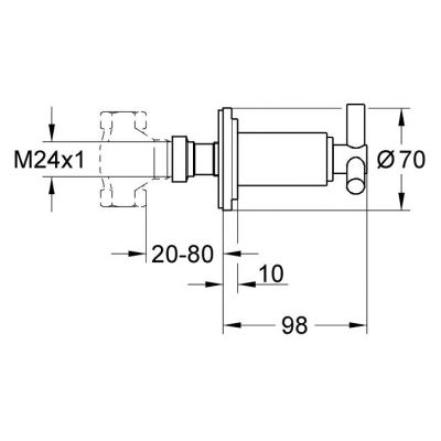 Grohe Atrio Ypsilon zawór podtynkowy chrom 19069000