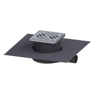 Kessel Ultraflat wpust łazienkowy DN40 z nasadką i rusztem szczelinowym 44740.63M