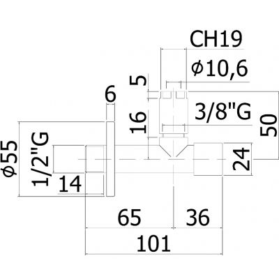 Kronenbach Lima 2.0 Black zawór ścienny kątowy czarny mat 41.321.071.0001SM