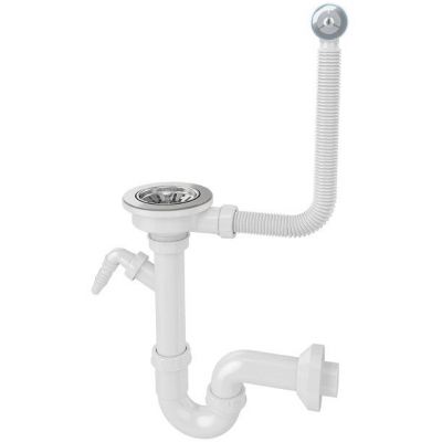 Laveo syfon do umywalki rurowy biały OKS_223T