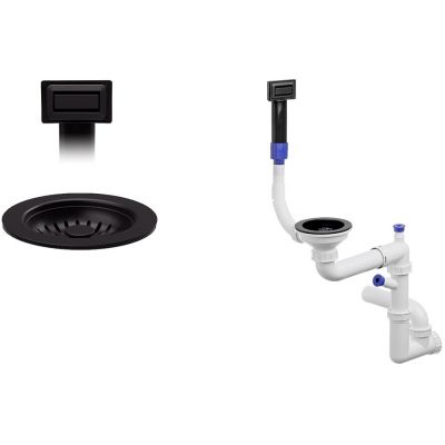 Primagran Save Space syfon zlewozmywakowy czarny P#1K-L005-M#P