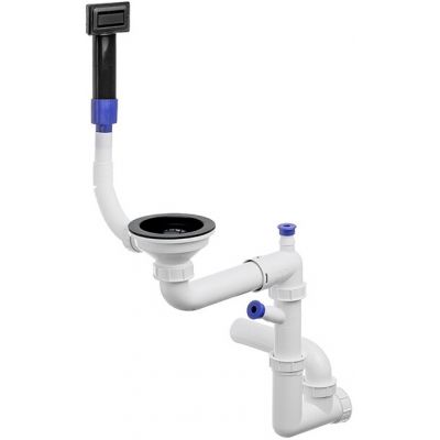 Primagran Save Space syfon zlewozmywakowy czarny P#1K-L005-M#P