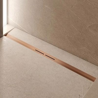 Tece Drainprofile odpływ liniowy z rusztem 90 cm czerwone złoto szczotkowane 670903