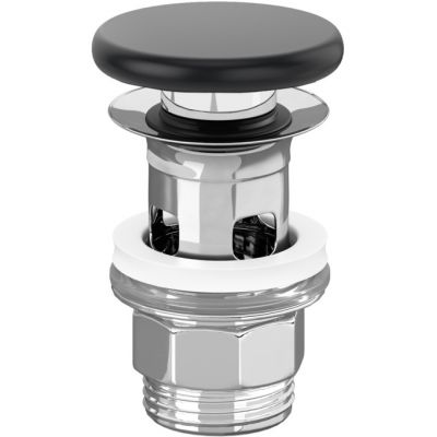 Villeroy & Boch korek do umywalki z przelewem Pure Black 681700R7