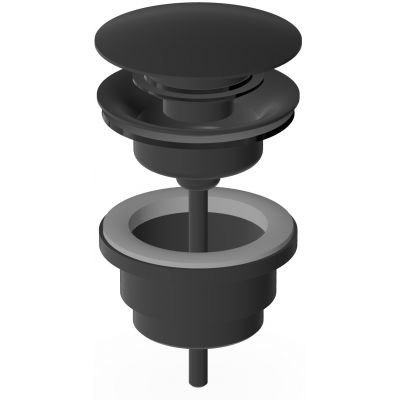 Zucchetti korek do umywalki czarny R97755.N6