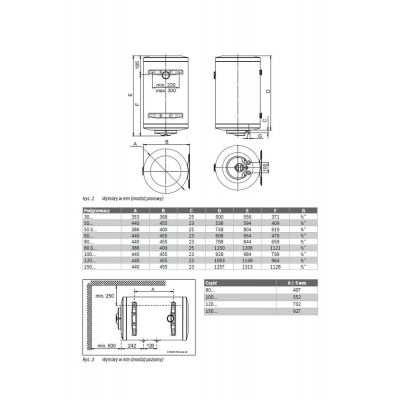Bosch Tronic ogrzewacz wody pojemnościowy model TR2000T 100 B elektryczny 7736504516