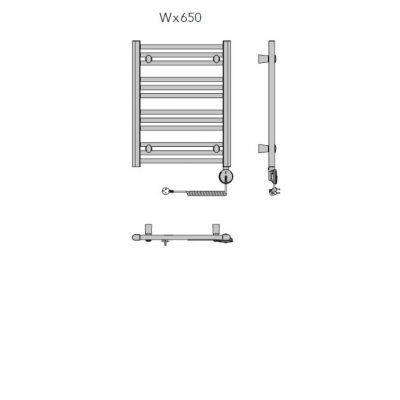 Enix Ept grzejnik elektryczny 65x50,8 cm biały EPT0508065001E220000