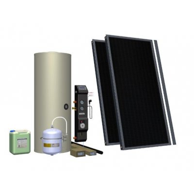 Hewalex zestaw solarny 2 SLP-250C dla 2-4 osób 92.22.24 (112200, 470102, 801815, 410200, 713303, 811000, 721800, 510102, 803220)
