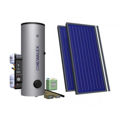 Hewalex zestaw solarny 2 Tlp-Kompakt300HB dla 2-4 osób 92.42.33 (142200, 470102, 801815, 410200, 863102, 803220)