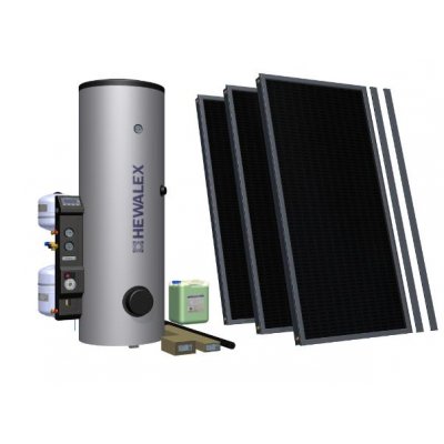 Hewalex zestaw solarny 3 Slp-Kompakt300HB dla 3-5 osób 93.22.35 (112200, 470103, 801815, 410200, 863102, 803220)