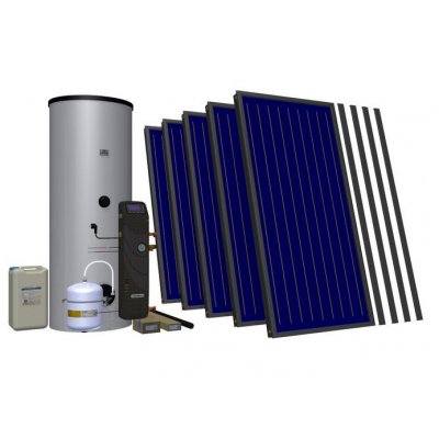 Hewalex zestaw solarny dla 5-8 osób 5 TLP-500 95.42.53