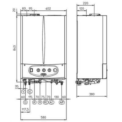 Immergas Victrix Zeus 26 ERP kocioł kondensacyjny z wbudowanym zasobnikiem C.W.U.45 litrów 3.025458