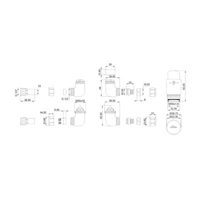 Invena PROV zestaw termostatyczny biały CD-27-B15