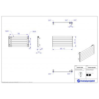 Instal Projekt Cover H New grzejnik pokojowy 60x31,5 cm biały COVHN-060/06VP
