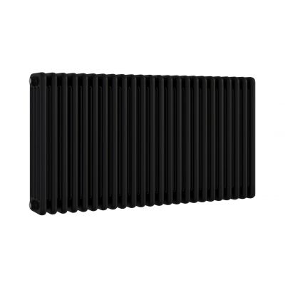 Irsap Tesi 4 grzejnik pokojowy 56,5x108 cm podłączenie boczne czarny IRS-TES-4056-24-K1-B