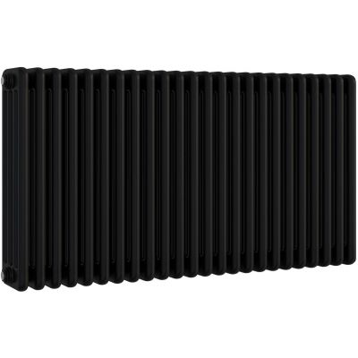 Irsap Tesi 4 grzejnik pokojowy 56,5x108 cm podłączenie dolne czarny IRS-TES-4056-24-K1-V