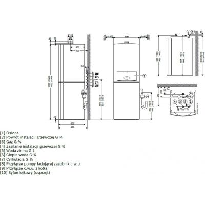 Junkers Cerapur MODUL ZBS 30/150-3 SE kocioł kondensacyjny gazowy ze zintegrowanym zasobnikiem warstwowym 150 l 7738100543