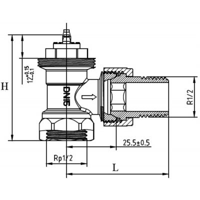 KFA Armatura zawór termostatyczny kątowy 752-110-07