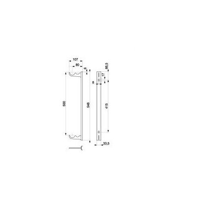 KFA Armatura zestaw zawieszeń do grzejnika aluminiowego biały 864-110-44