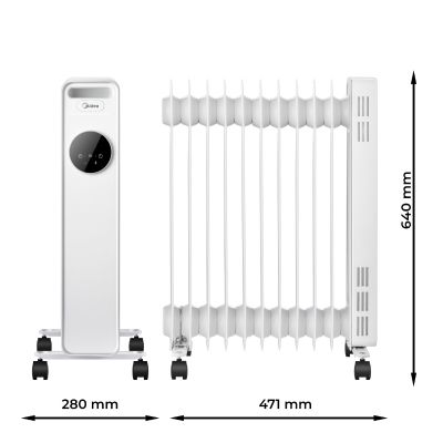 Midea grzejnik olejowy 64x47,1 cm biały M-NY2311-20MR