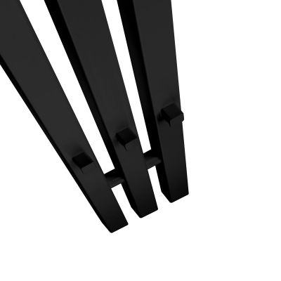 Oltens Stang (S) grzejnik łazienkowy 180x13 cm czarny mat 55024300