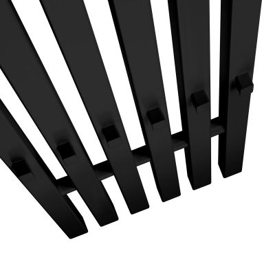 Oltens Stang (S) grzejnik łazienkowy 180x28 cm czarny mat 55027300