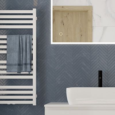 Oltens Vanlig (e) grzejnik elektryczny 96x50 cm biały 55107000