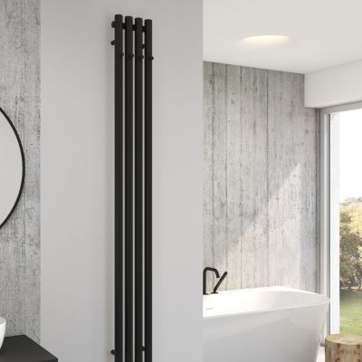 Oltens Stang (e) grzejnik elektryczny 180x20,5 cm czarny mat 55112300