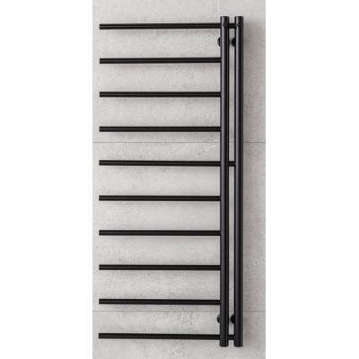 P.M.H. Apollo grzejnik łazienkowy drabinkowy 114x50 cm czarny AP1B-LLEWY