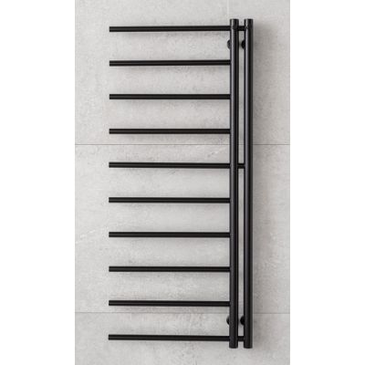 P.M.H. Apollo grzejnik łazienkowy drabinkowy 114x50 cm czarny mat AP1BL-L