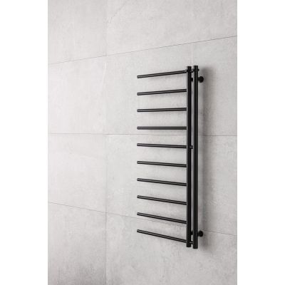 P.M.H. Apollo grzejnik łazienkowy drabinkowy 114x50 cm czarny mat AP1BL-L