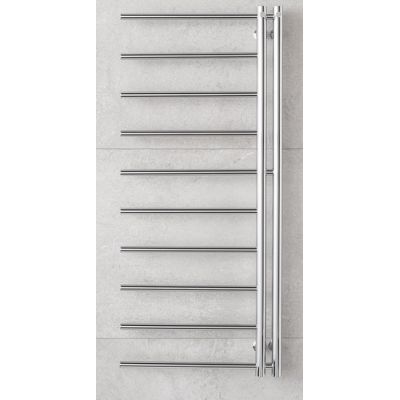 P.M.H. Apollo grzejnik łazienkowy drabinkowy 114x50 cm stal nierdzewna szczotkowana AP1SS-LLEWY