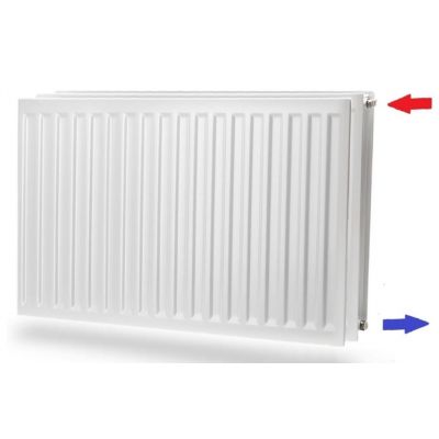 Purmo Hygiene grzejnik pokojowy 60x80 cm podłączenie boczne biały F063006008000300