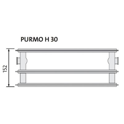 Purmo Hygiene grzejnik pokojowy 60x80 cm podłączenie boczne biały F063006008000300