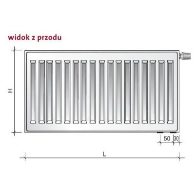 Purmo Ventil Hygiene grzejnik płytowy z podłączeniem dolnym HV20x900x400