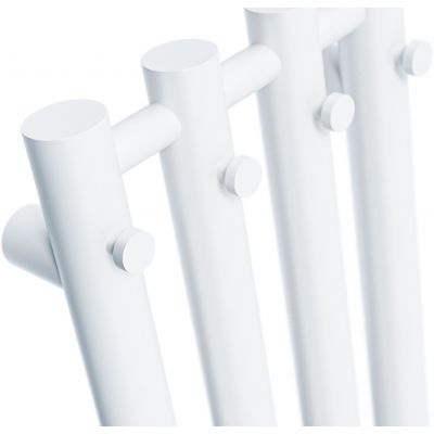 Radox Kolona W Round grzejnik łazienkowy dekoracyjny 100x26 cm podłączenie dolne biały RX-KLO.9016T.1000.4