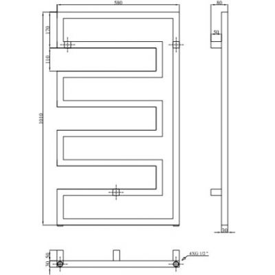 Radox Sera grzejnik pokojowy 101x58 cm podłączenie dolne czarny strukturalny RX-SA.002T.1010.580