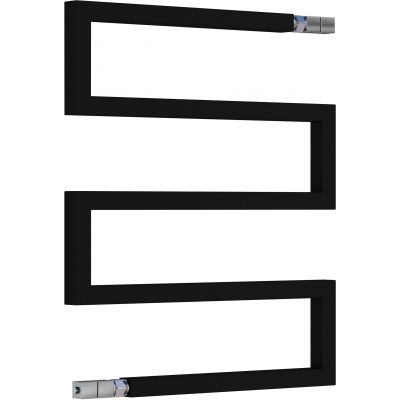 Radox Serpentine grzejnik pokojowy 73x50 cm podłączenie czarny strukturalny RX-SR.002T.730.500