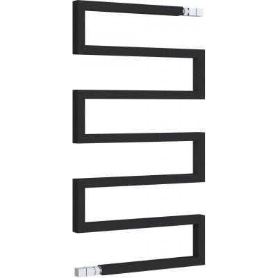 Radox Serpentine grzejnik pokojowy 87x50 cm podłączenie boczne grafitowy strukturalny RX-SR.003T.870.500