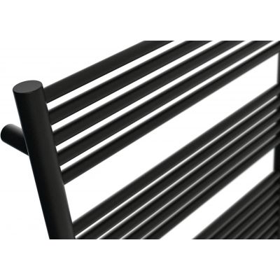 Radox Sunny Flat grzejnik łazienkowy drabinkowy 100x50 cm podłączenie dolne czarny RX-SU.002T.1000.500