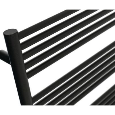 Radox Sunny Flat grzejnik łazienkowy drabinkowy 120x50 cm podłączenie dolne czarny RX-SU.002T.1200.500